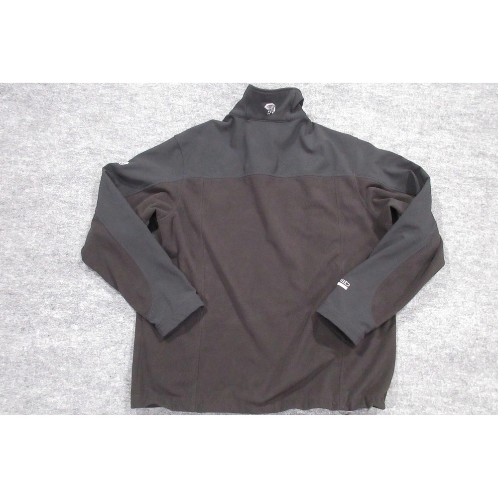 Mountain Hardwear Jacket Mens XL Airshield Black Softshell Fleece Lined Full Zip - Picture 6 of 9